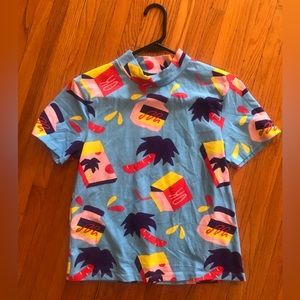 Nooworks Snacks Mock Neck Tee